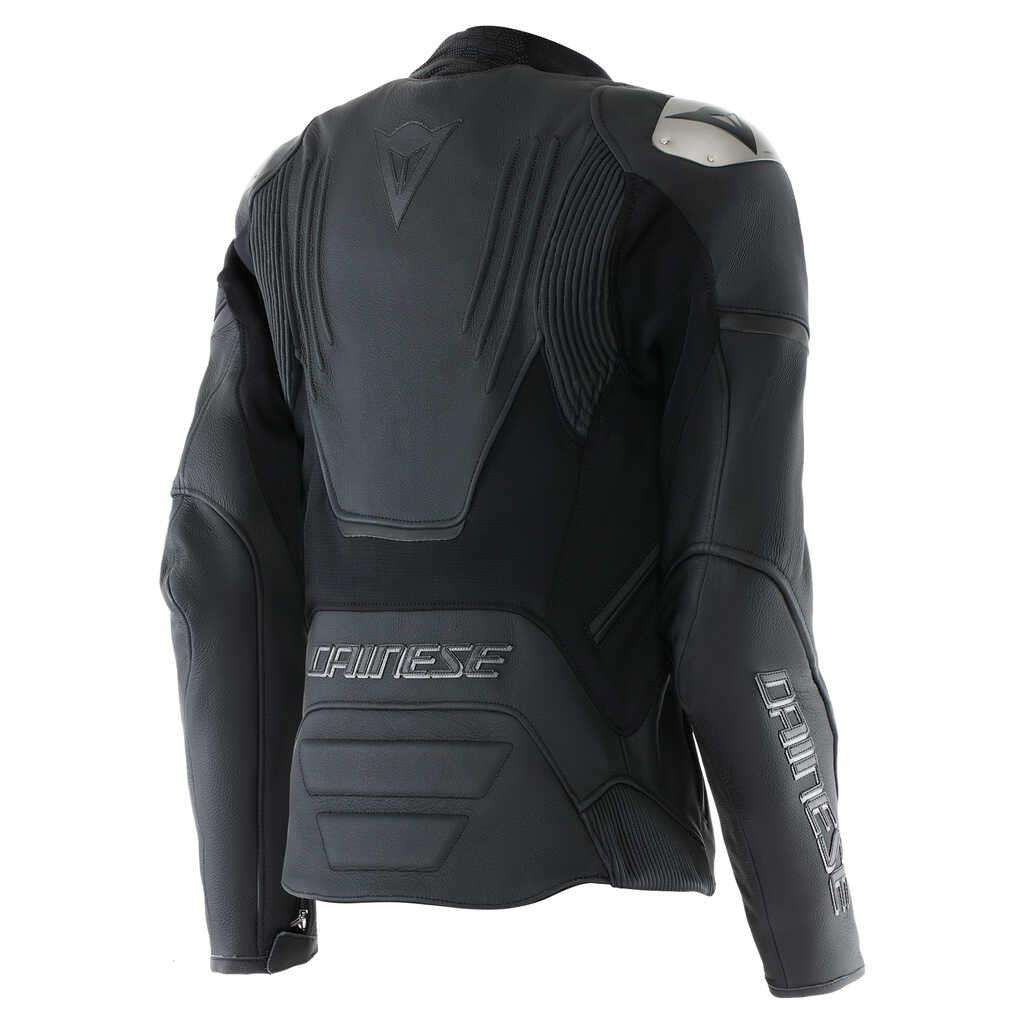 Dainese Racing 5 Black/Black Womens Perforated Leather Jacket