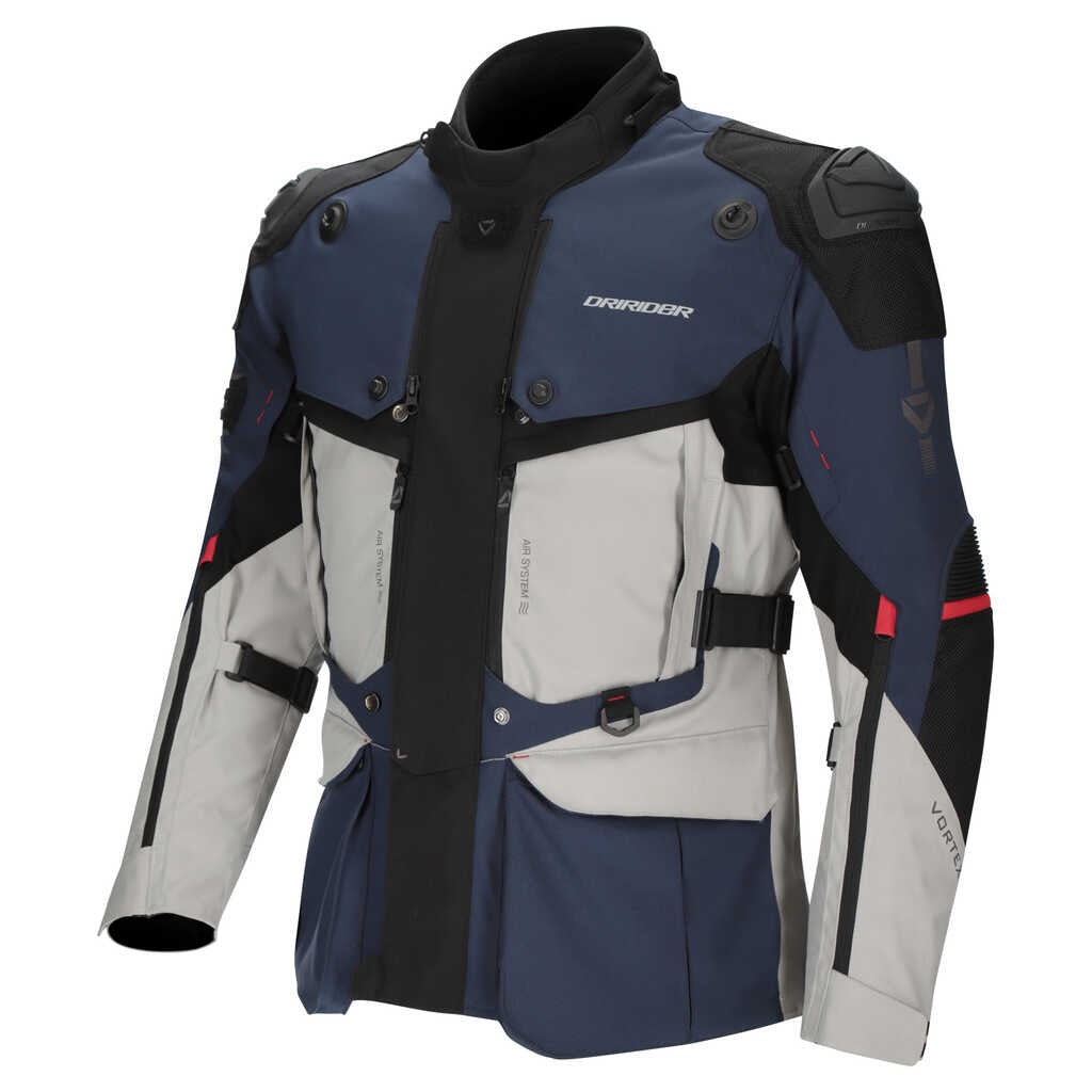 DriRider Vortex Adventure III Blue/Light Grey/Black Textile Jacket