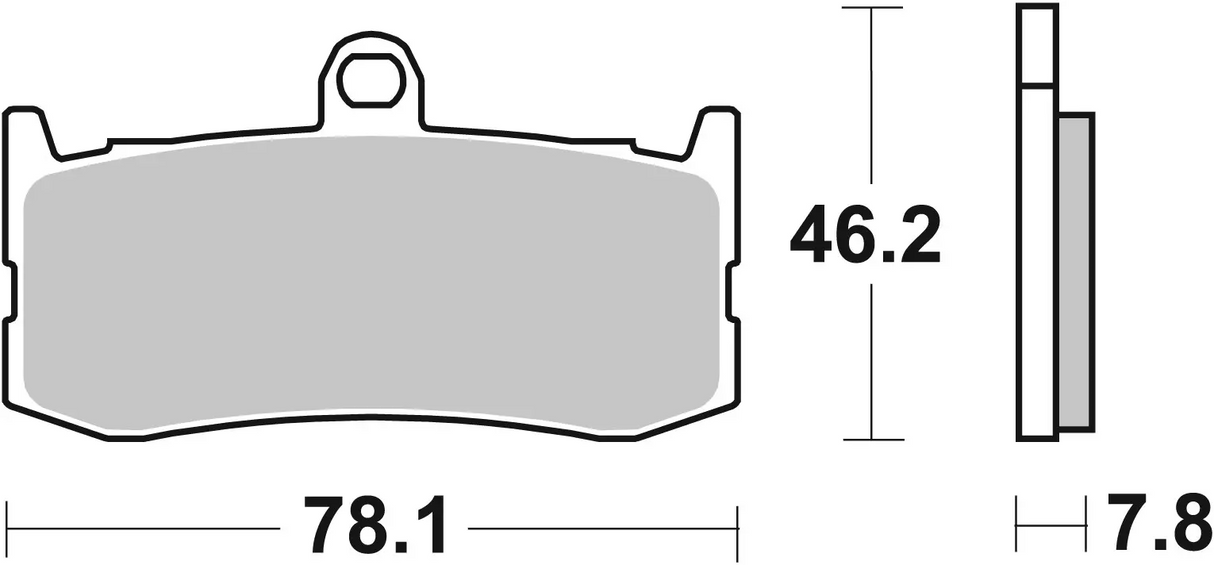 Brembo B-07GR06SA Road (SA) Sintered Front Brake Pad (07GR06.SA)