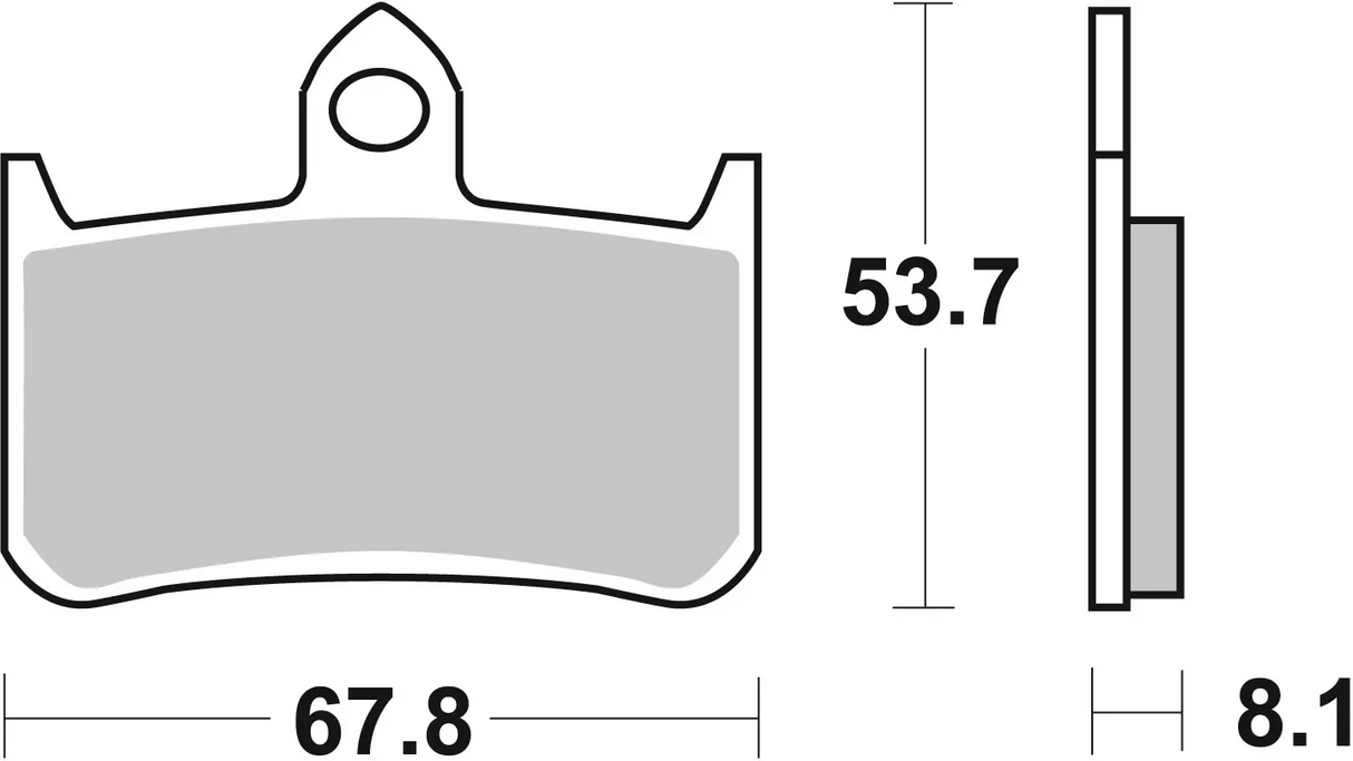 Brembo B-07HO28SR Racing Road (SR) Sintered Front Brake Pad (07HO28.SR)