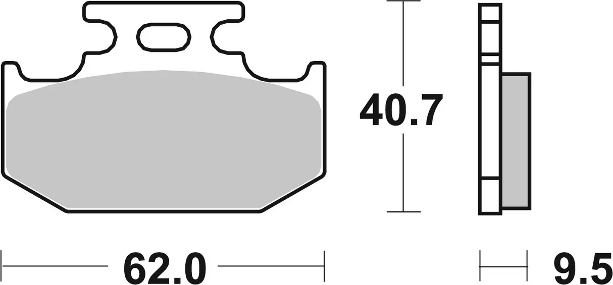Brembo B-07SU18SD Off Road (SD) Sintered Rear Brake Pad (07SU18.SD)