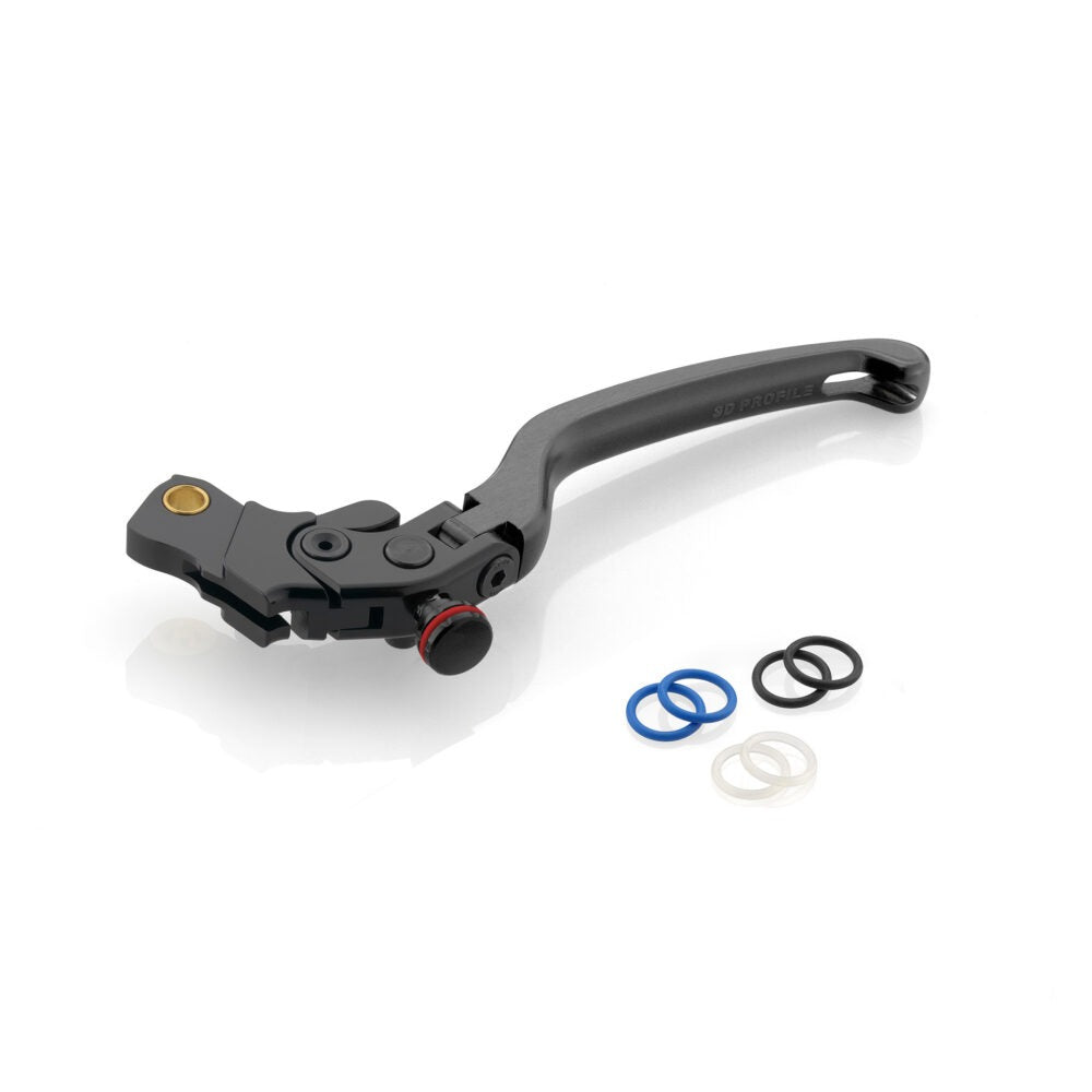 Rizoma 3D Clutch Lever Black for Aprilia RSV4/Honda CBR600RR/C-ABS/1000 RR/Suzuki GSX-R Models/-S/Yamaha Some Models