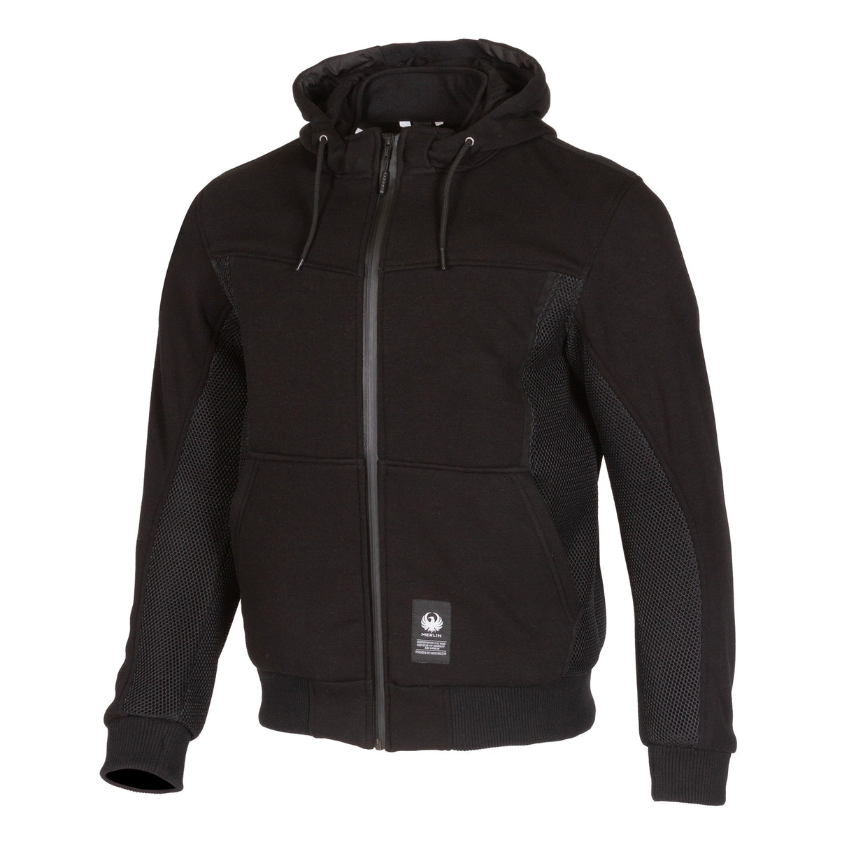 Merlin Brecken D3O Air Mesh Black Textile Hoodie Jacket