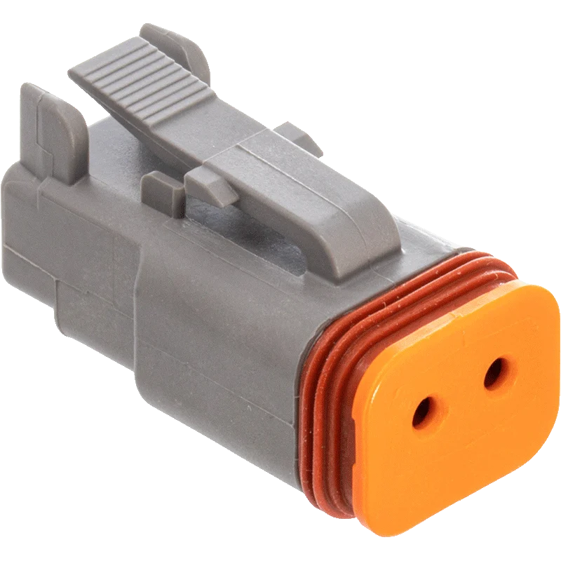 NAMZ Custom Cycle Products NMZ-DP-2G 2-Wire Deutsch Plug w/Wedgelock Grey