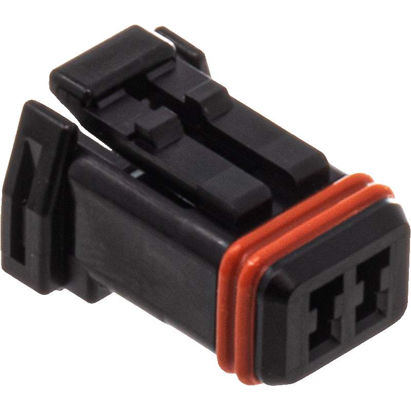 NAMZ Custom Cycle Products NMZ-NJ-2S51 MX-1900 2-Position Socket Housing Black (HD 72906-11)