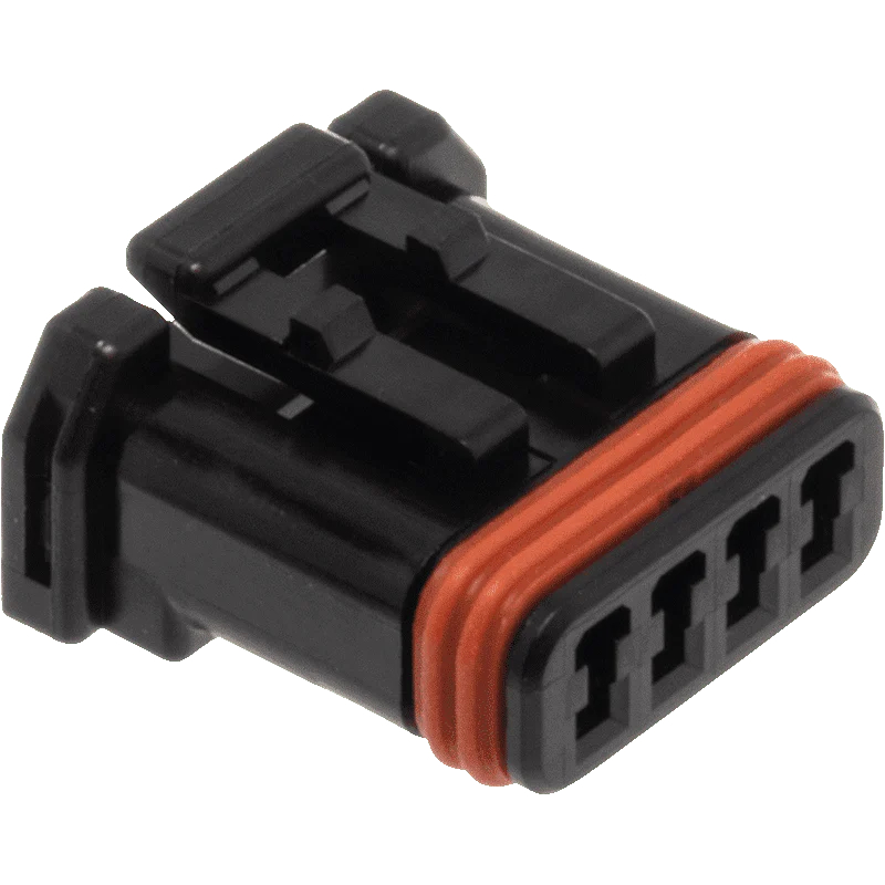 NAMZ Custom Cycle Products NMZ-NJ-4S51 MX-1900 4-Position Socket Housing Black