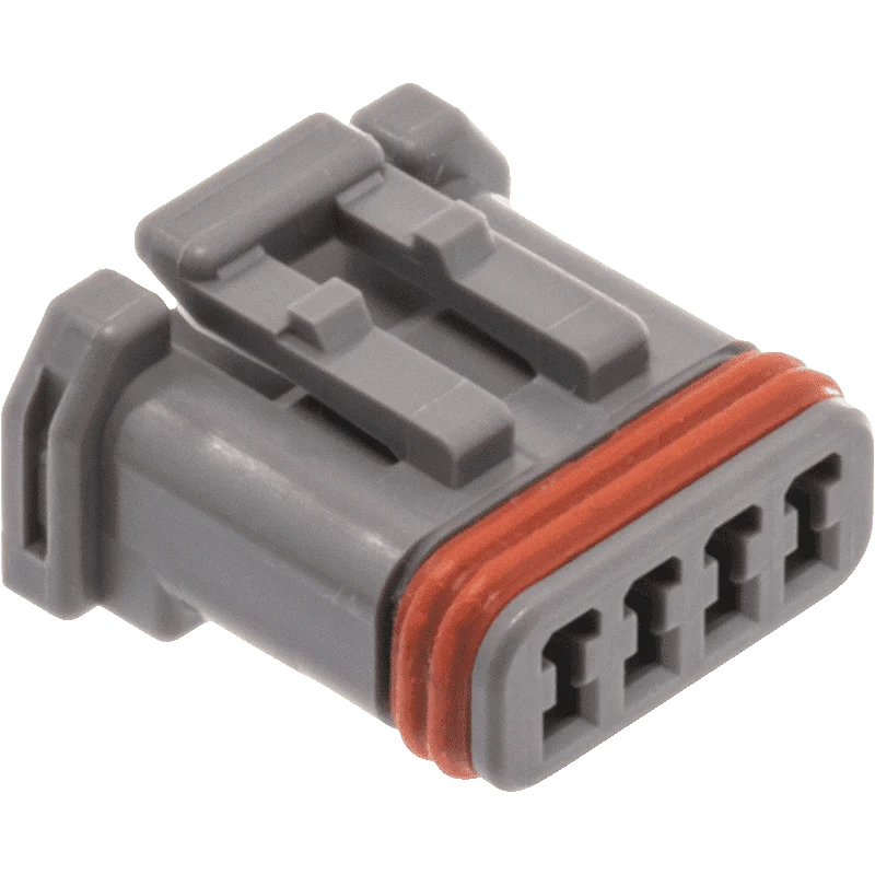NAMZ Custom Cycle Products NMZ-NJ-4S52 MX-1900 4-Position Socket Housing Grey