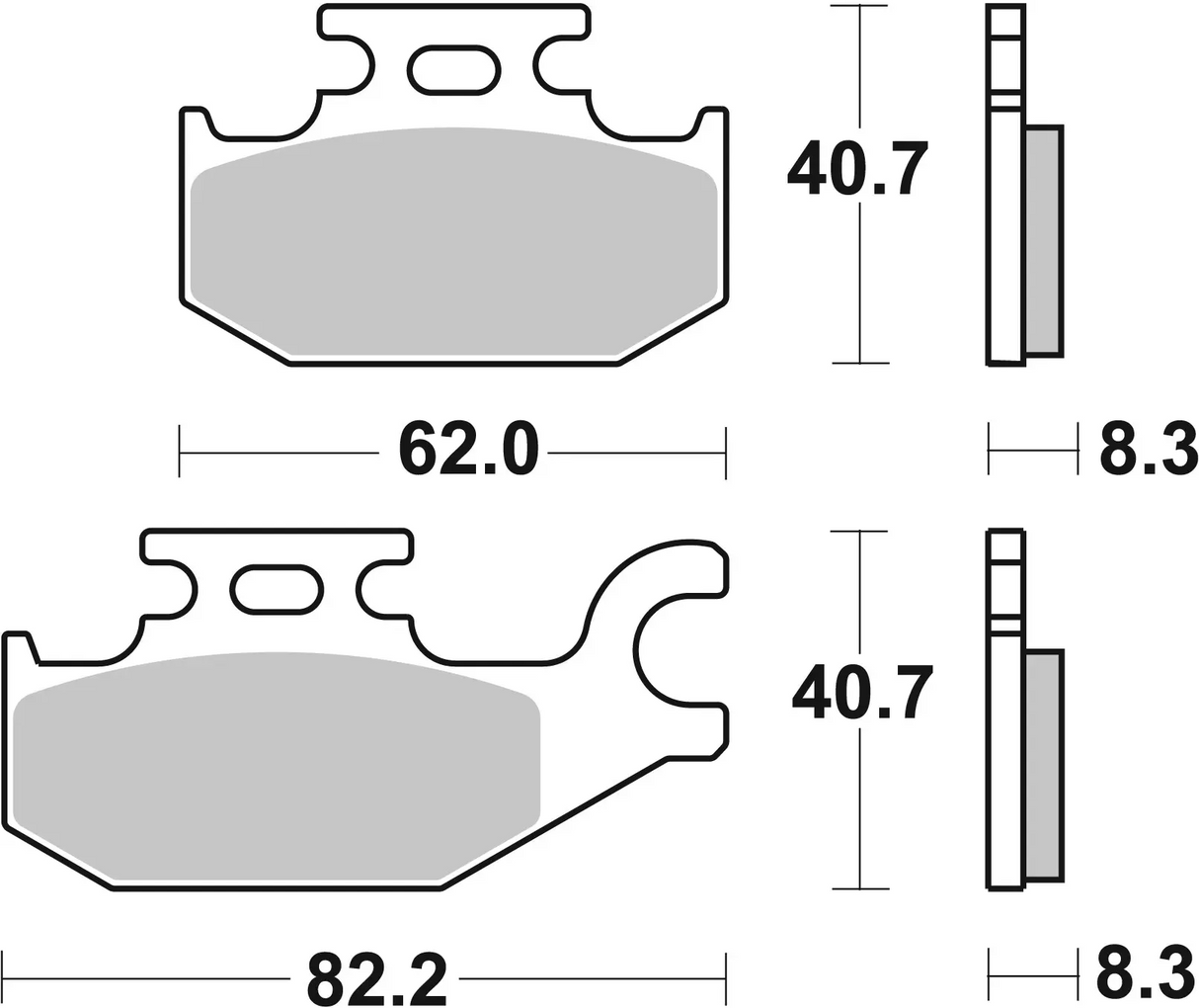 Brembo B-07GR73SD Off Road (SD) Sintered Front Brake Pad (07GR73.SD)