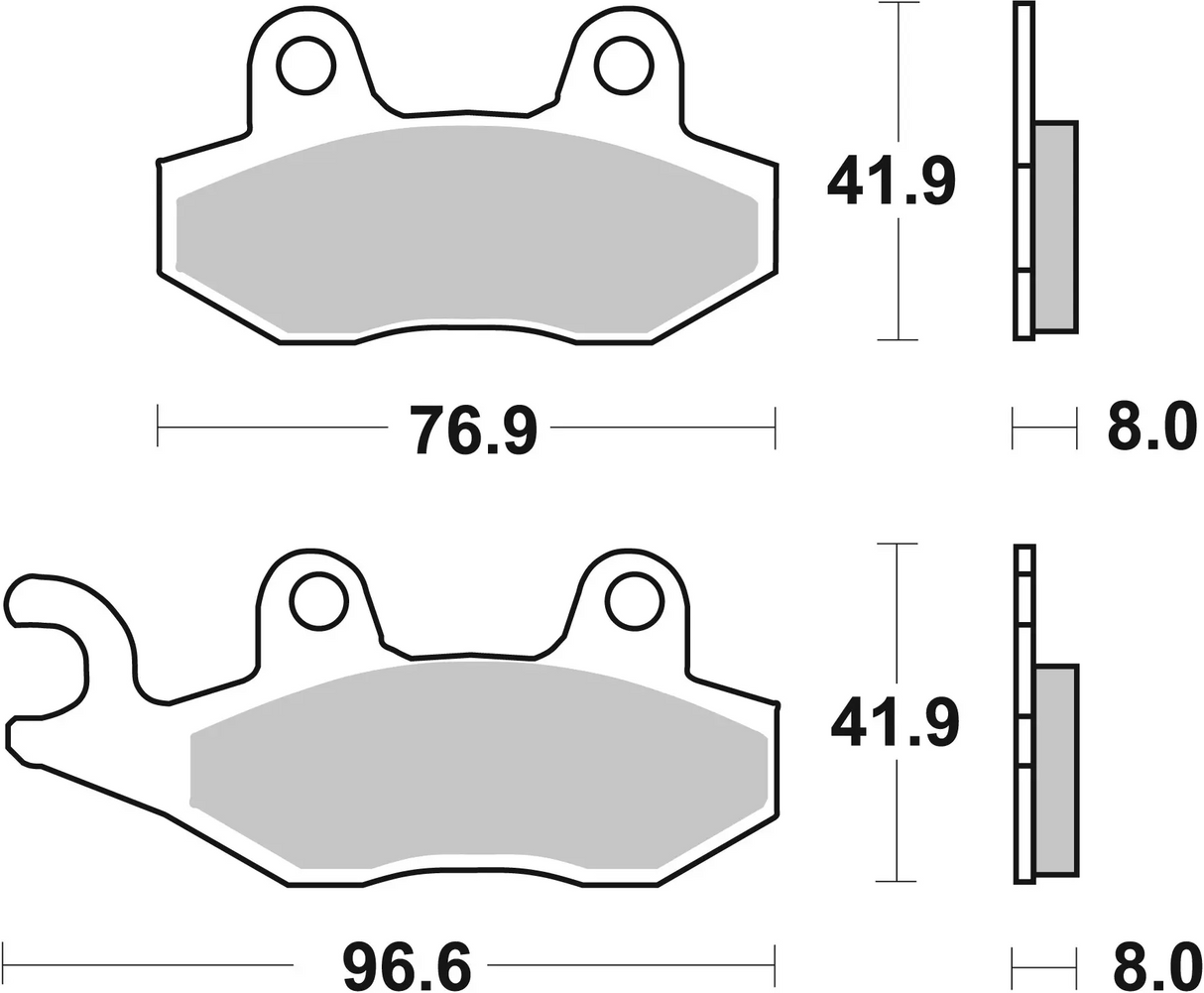 Brembo B-07YA21SA Road (SA) Sintered Front Brake Pad (07YA21.SA)