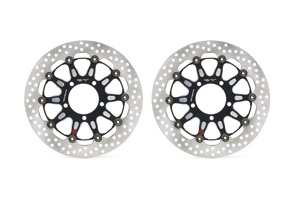 Brembo Groove Front Brake Disc for Kawasaki GTR 1400 07-Up/Ninja ZX-6R 94-12 & 19-Up/Ninja ZX-6R 636 13-Up/Ninja ZX-10R 03-Up/Z 800 13-Up/Z 1000 ABS 14-Up/Z 1000 R 1983/Z 1000 R Edition 18-Up/ZZ-R 1400 06-Up