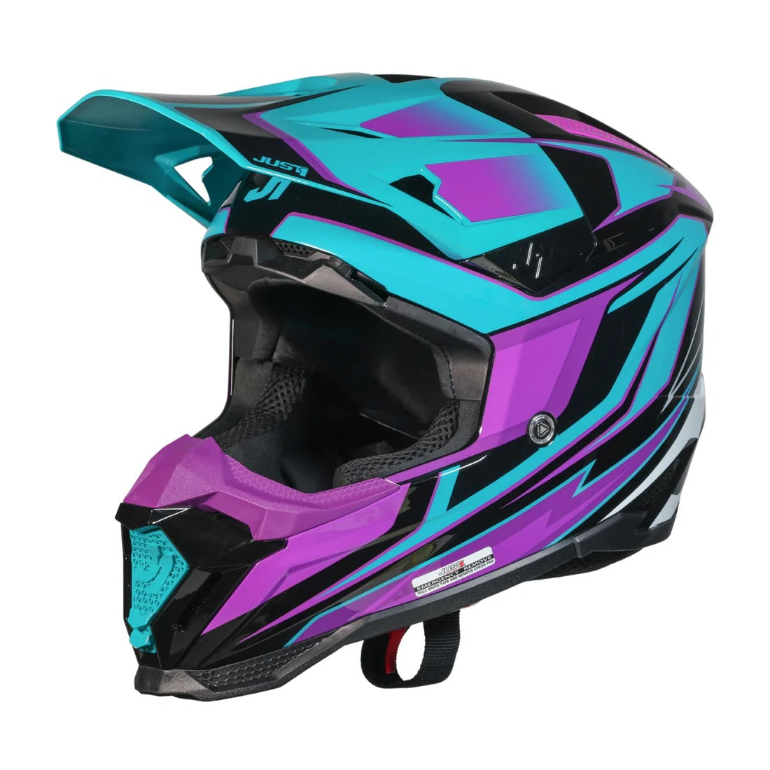 Just1 J40 Speed Gloss Purple/Blue/Black Helmet