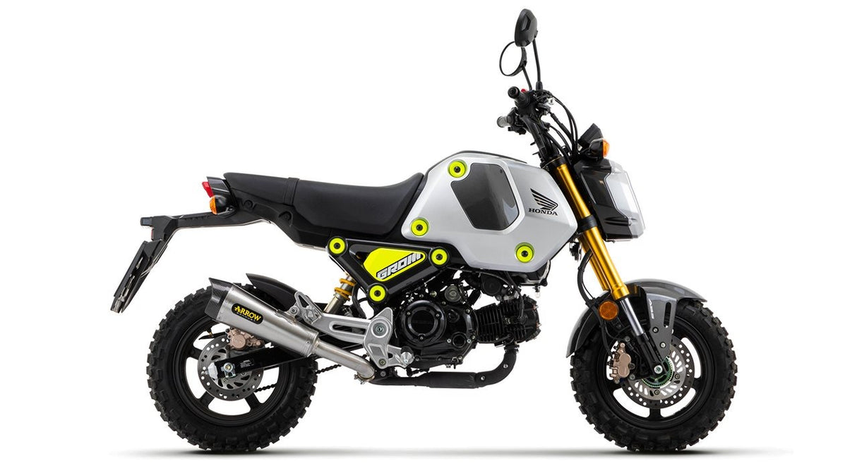 Arrow 52511XKI X-Kone Nichrom Slip-On Muffler w/Carbon End Cap for Honda MSX 125 Grom 21-24