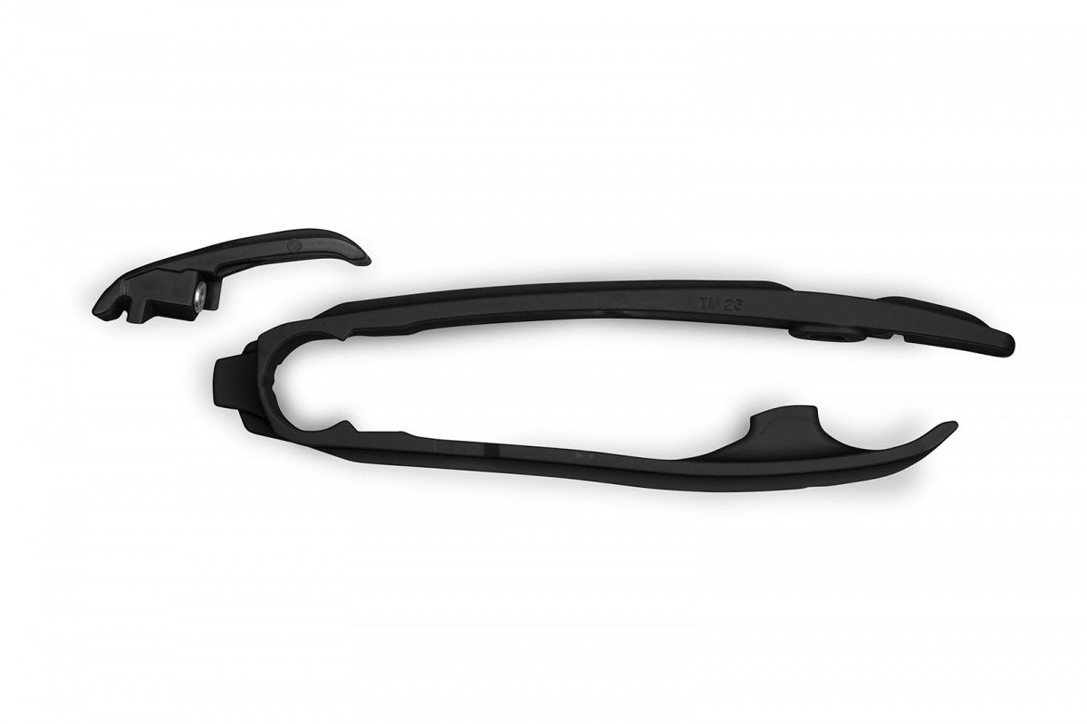 UFO Swingarm Chain Slider Black for Gas Gas MC/EC/EX 23-Up/Husqvarna FC/FE/FX/TC/TE/TX 23-Up/KTM SX/SX-F/EXC/EXC-F/XC-W/XW-F 23-Up