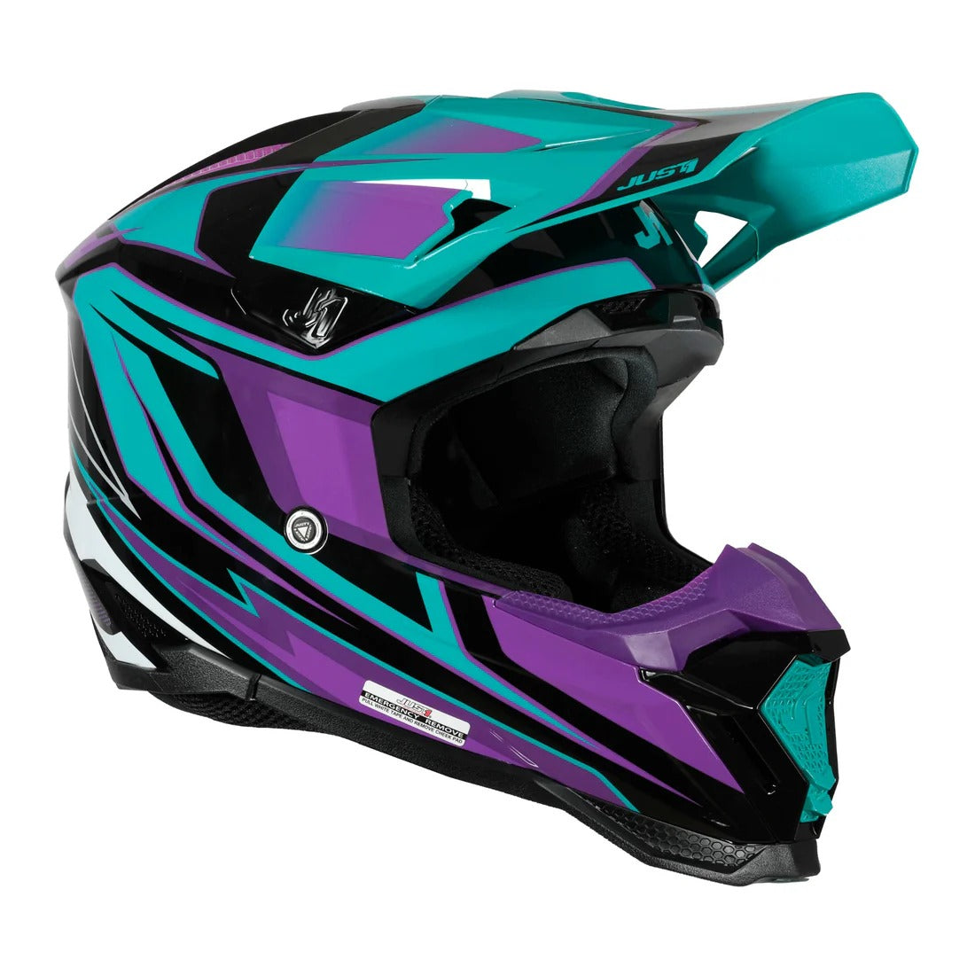 Just1 J40 Speed Gloss Purple/Blue/Black Helmet