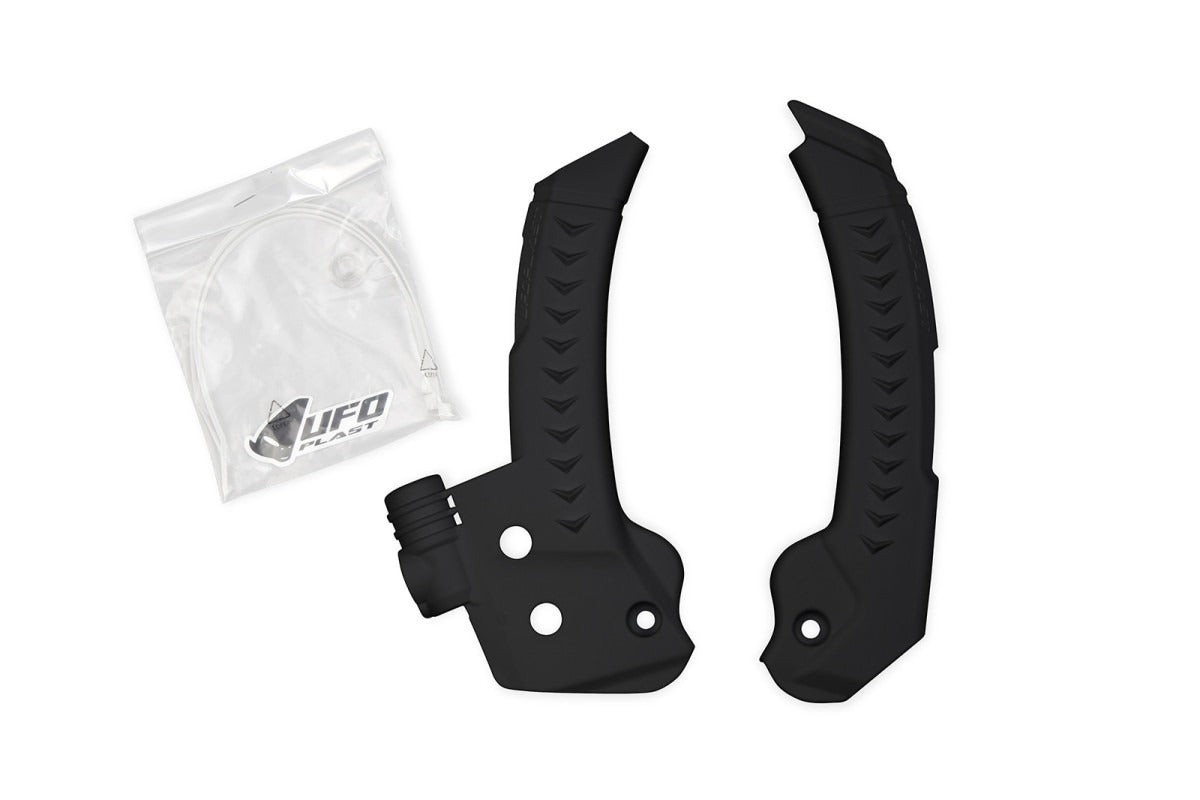 UFO Frame Guards Black for Husqvarna TC 125/TC 150/TC 250/FC 250/FC 350/FC 450/FX 350/FX 450/TX 300 23-Up/TC 300 25-Up/FC 250/FC 450 Rockstar Edition 24-Up