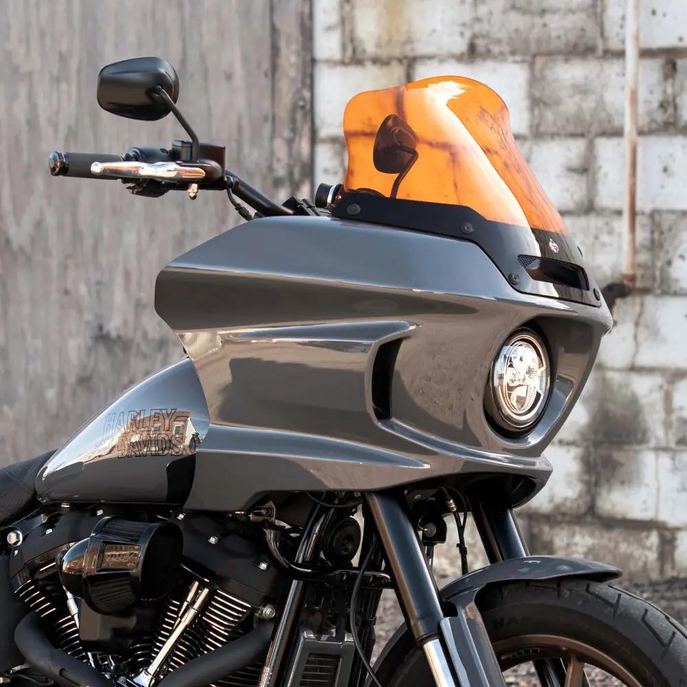 Klock Werks KKC-2310-1007 8" Flare Kolor Windshield Orange Ice for Harley-Davidson Low Rider ST 22-Up Models
