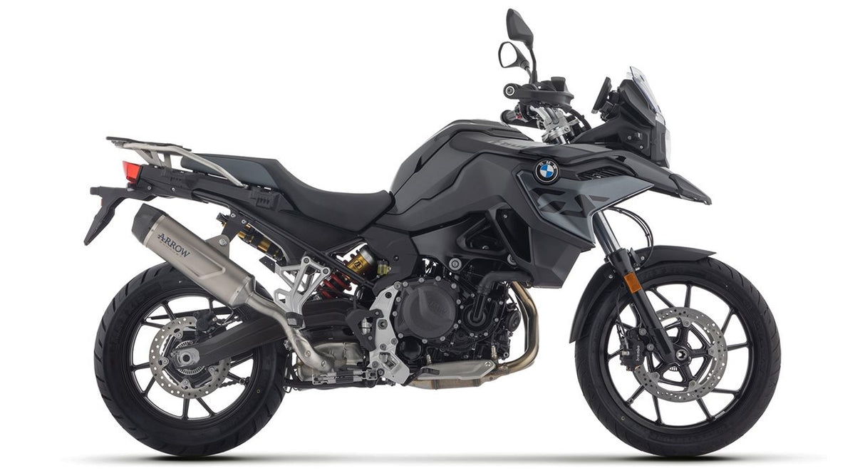 Arrow 72653PK Indy Race Evo Titanium Slip-On Muffler w/Carbon End Cap for BMW F 800 GS/F 900 GS/F 900 GS Adventure 24-Up