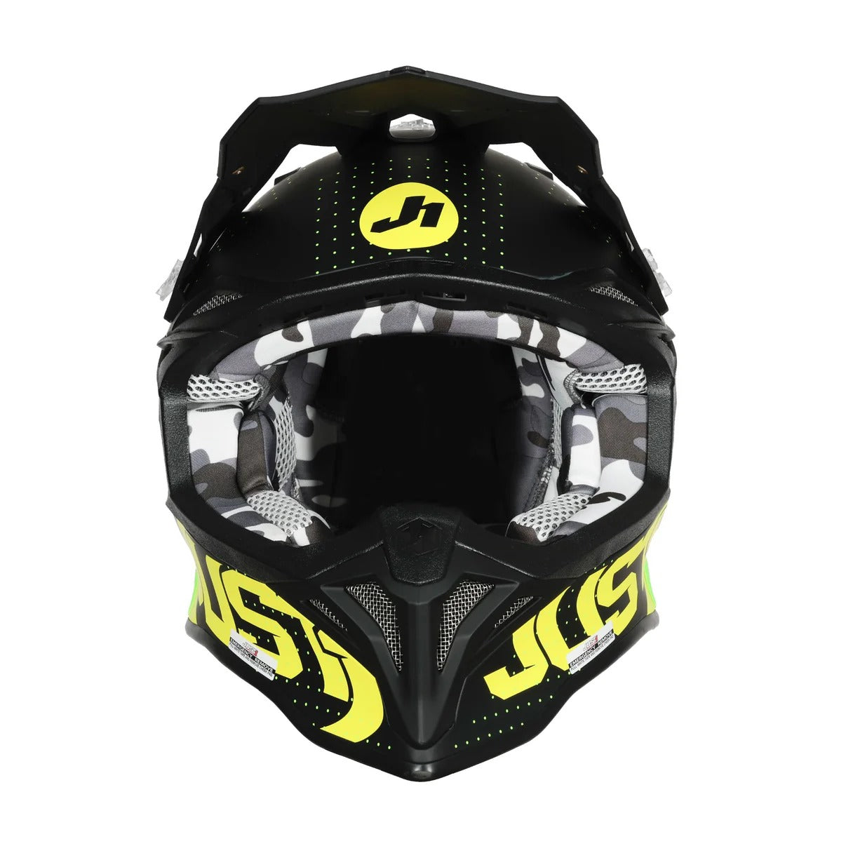 Just1 J39 Xeno Matte Fluro Yellow/Black Helmet