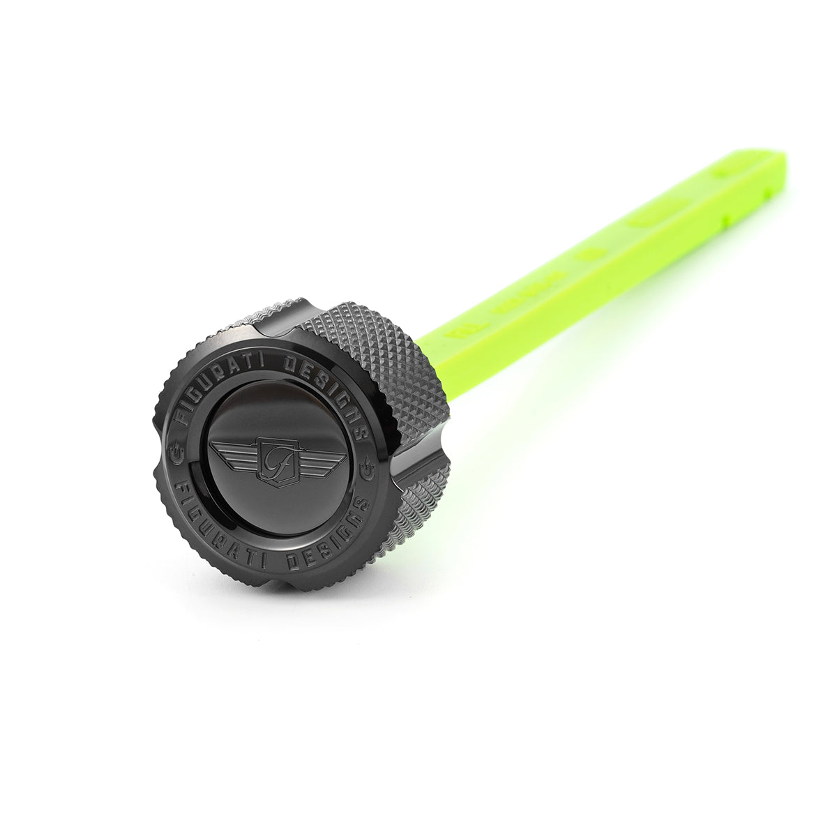 Figurati Designs FIG-FD01-MAGDSTS2-KN-BLK Magnetic Engine Oil Dipstick Black for Indian Big Twin 18-Up w/Thunderstroke Engines