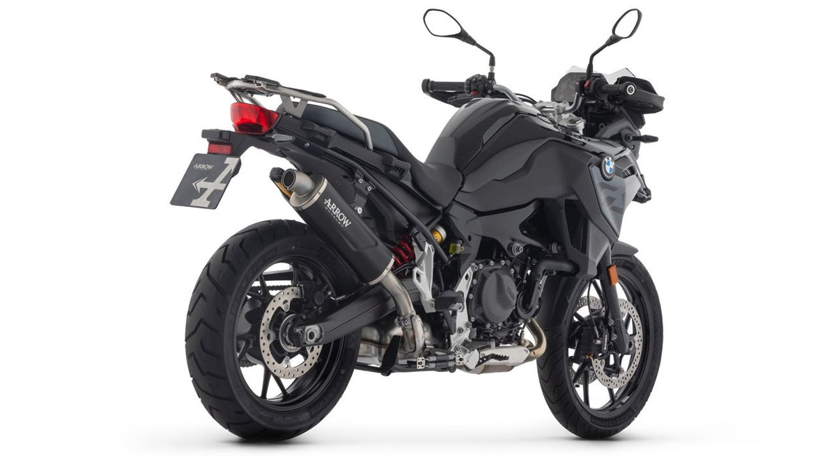 Arrow 72653AON Indy Race Evo Aluminium Dark Slip-On Muffler w/Steel End Cap for BMW F 800 GS/F 900 GS/F 900 GS Adventure 24-Up