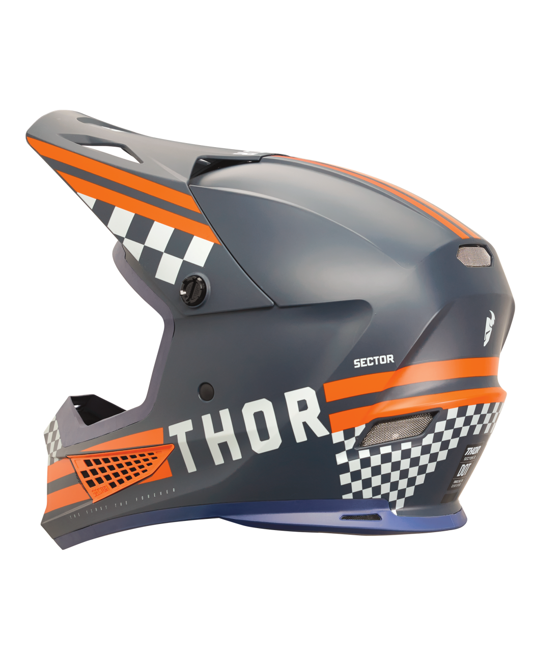 Thor 2025 Sector 2 Combat Matte Midnight/Orange Helmet
