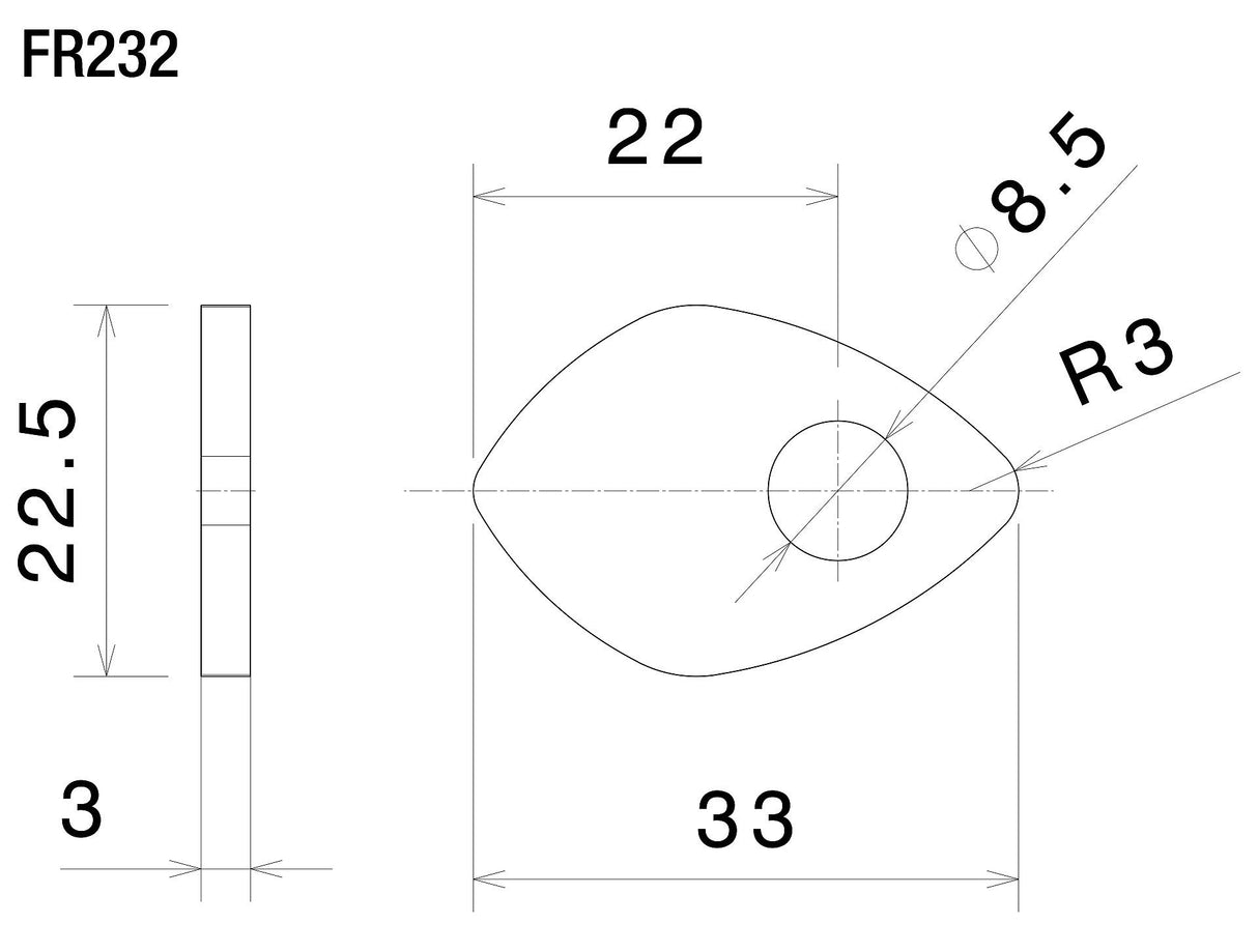 Rizoma Marker Light Adapters Black for most Ducati Models