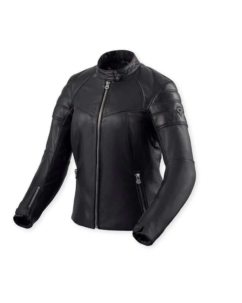 REV'IT! London Black Womens Leather Jacket
