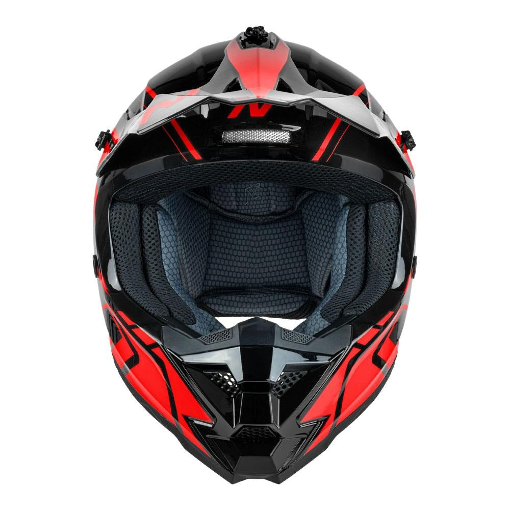 Nitro MX710 Shard II Gloss Red/Black Youth Helmet