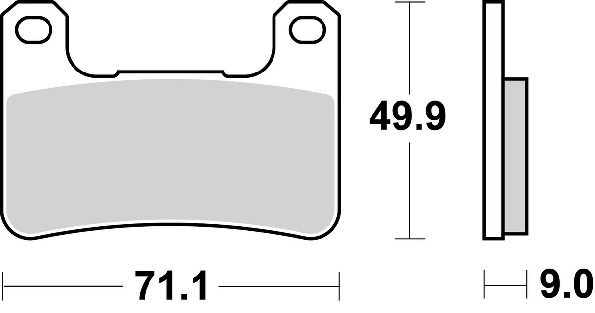 Brembo B-07SU27RC Racing (RC) Carbon Ceramic Front Brake Pads (07SU27.RC)