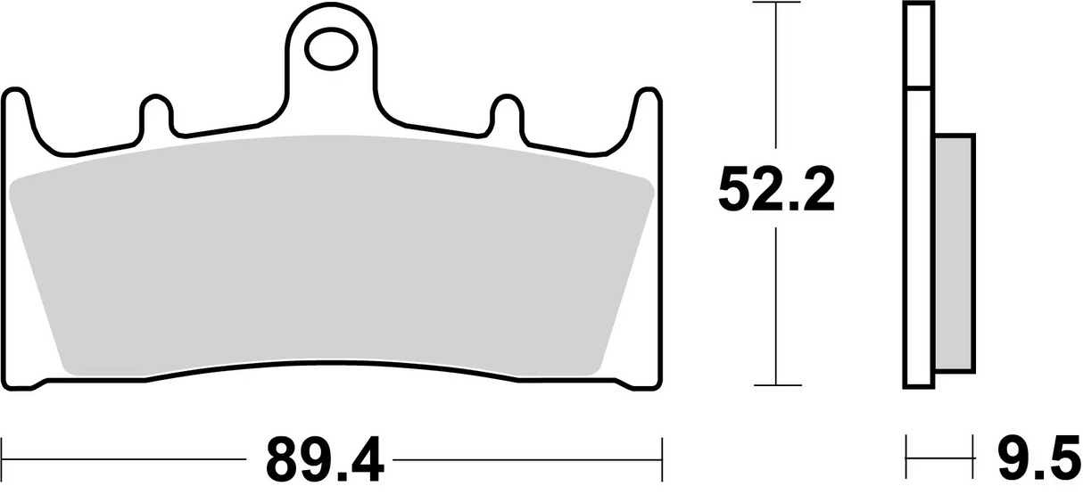 Brembo B-07SU19RC Racing (RC) Carbon Ceramic Front Brake Pad (07SU19.RC)