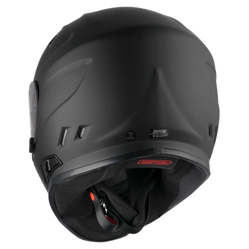 Simpson Venom Matte Black Helmet
