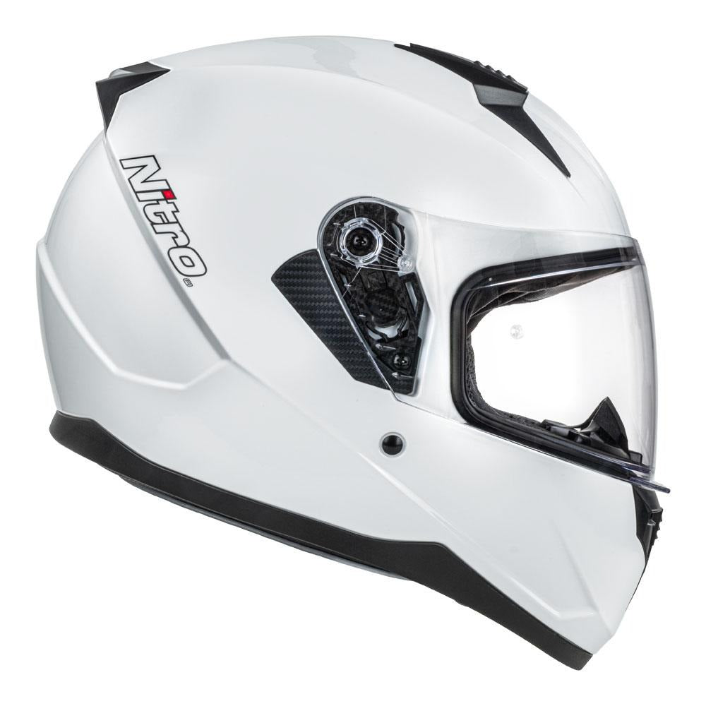 Nitro N700 Gloss White Helmet