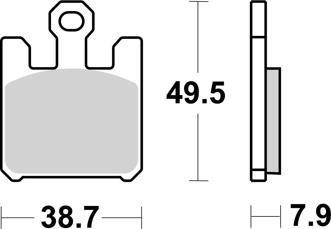 Brembo B-07SU26SA Road (SA) Sintered Front Brake Pad (07SU26.SA)