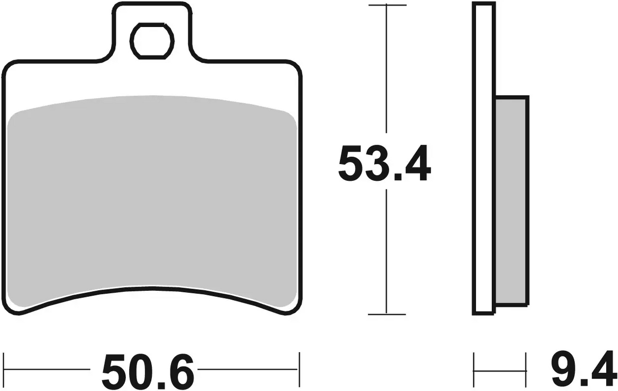 Brembo B-07020XS Scooter (XS) Sintered Rear Brake Pad (07020.XS)