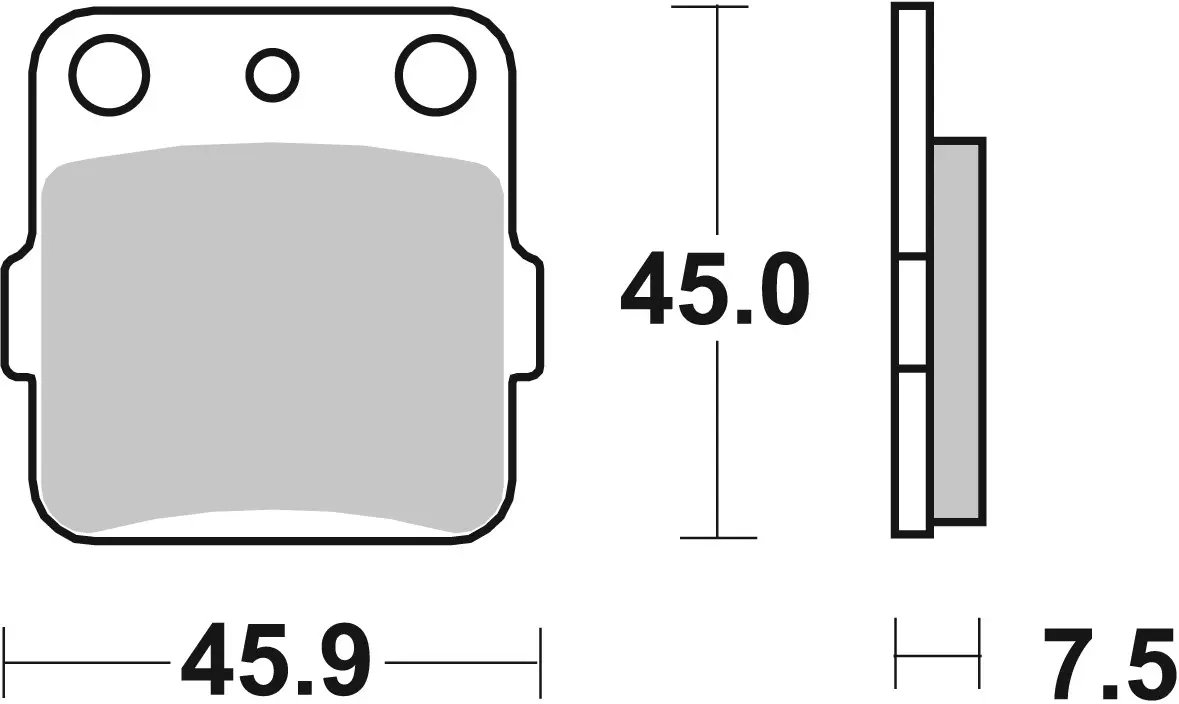 Brembo B-07HO32SX Off Road (SX) Sintered Front/Rear Brake Pad (07HO32.SX)