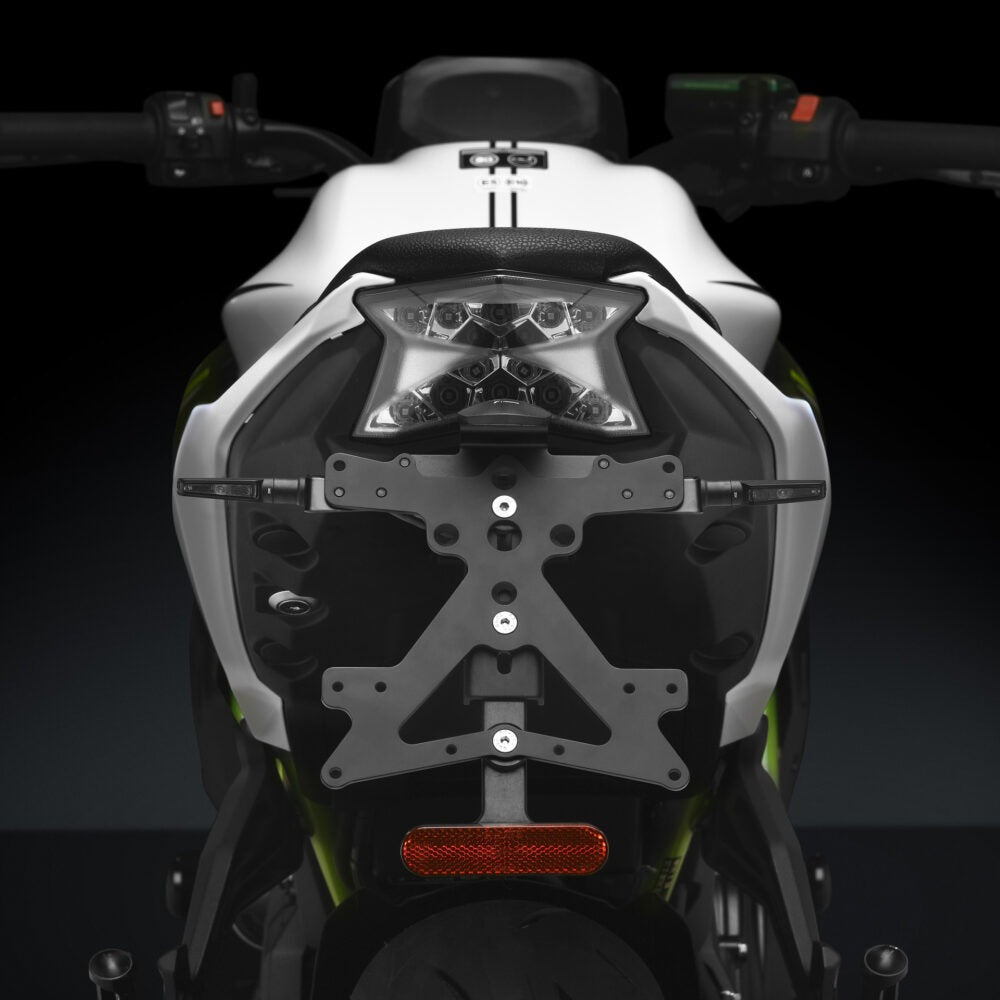 Rizoma Fox License Plate Support Kit Black for Kawasaki Z650 17-20
