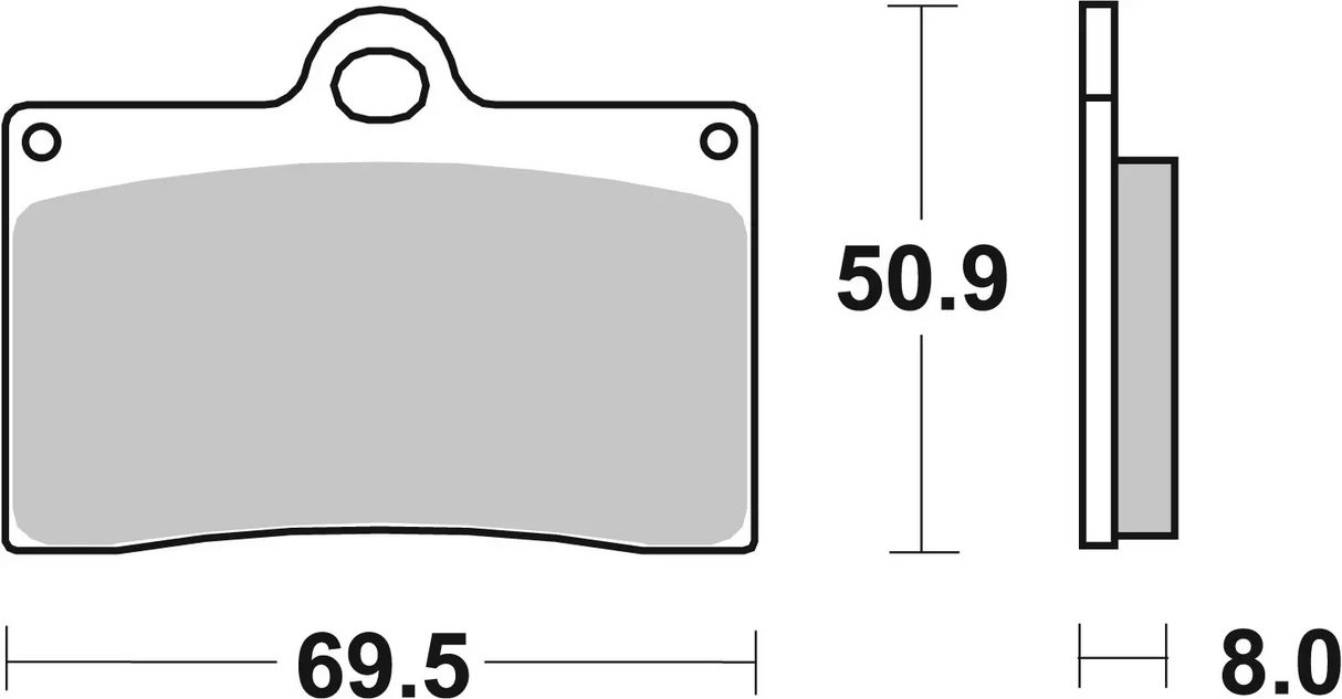 Brembo B-07BB1507 Road (07) Carbon Ceramic Front Brake Pad (07BB15.07)