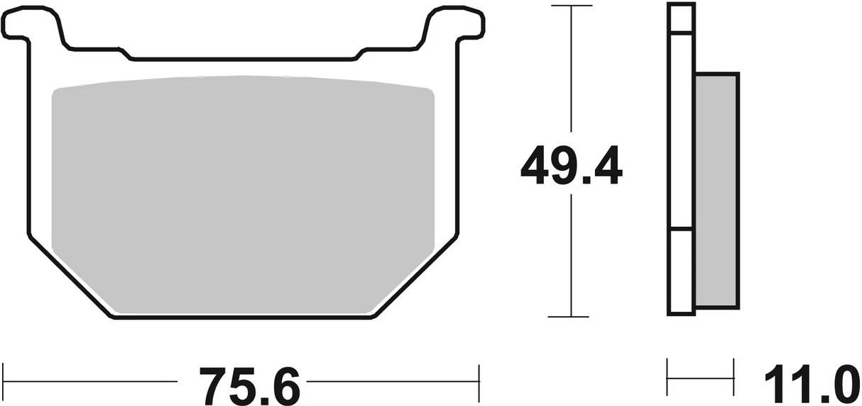 Brembo B-07SU0312 Road (12) Carbon Ceramic Front Brake Pad (07SU03.12)