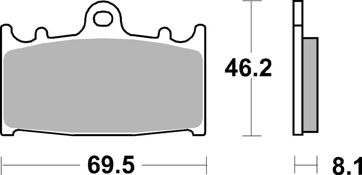 Brembo B-07KA1306 Road (06) Carbon Ceramic Front Brake Pad (07KA13.06)