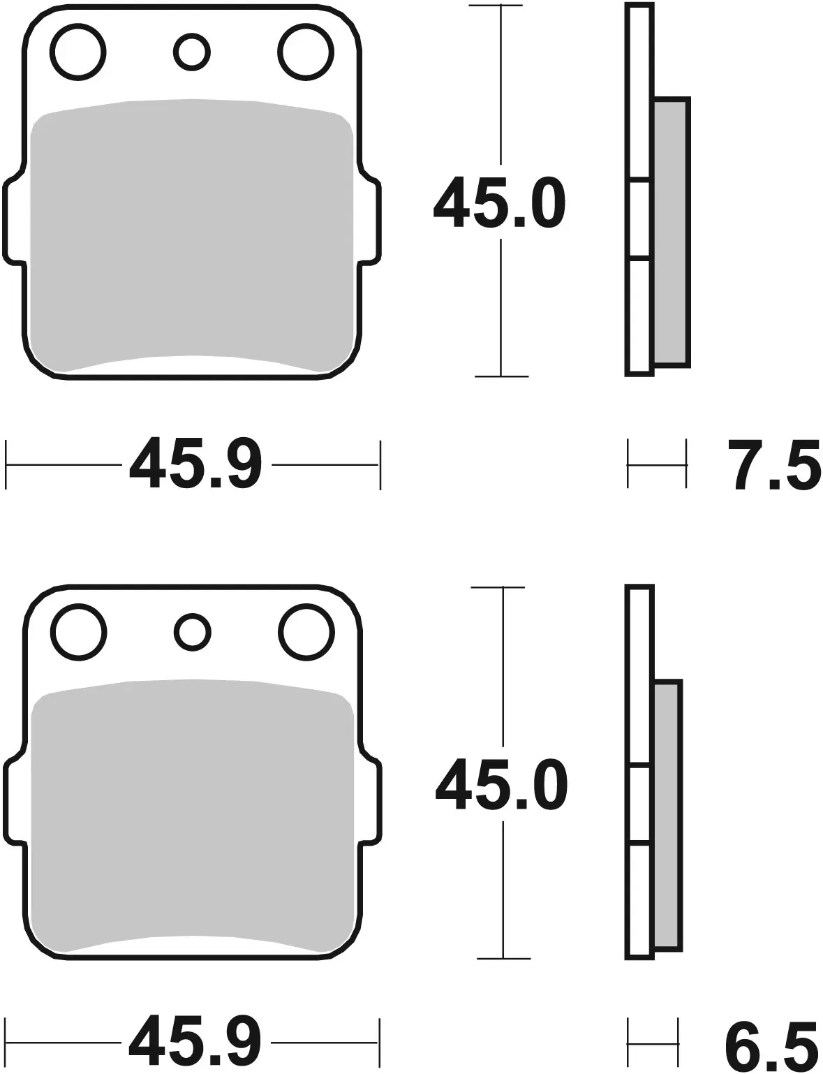 Brembo B-07HO20SD Off Road (SD) Sintered Front/Rear Brake Pad (07HO20.SD)
