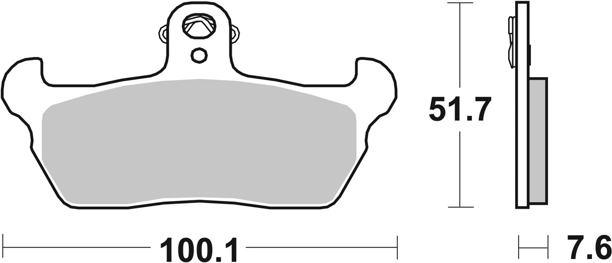 Brembo B-07BB1606 Road (06) Carbon Ceramic Front Brake Pad (07BB16.06)