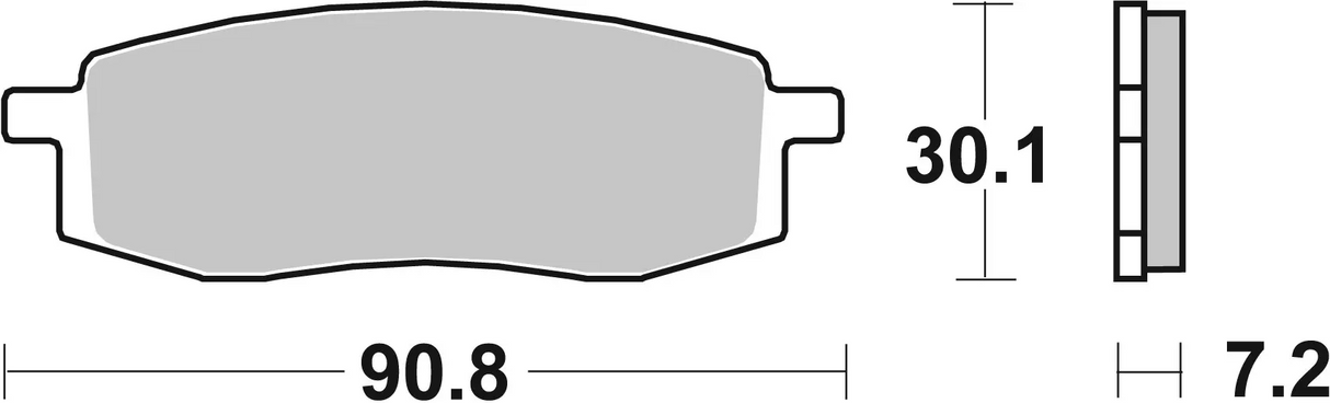 Brembo B-07YA13TT Off Road (TT) Carbon Ceramic Front Brake Pad (07YA13.TT)
