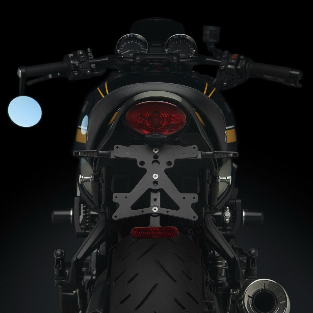 Rizoma Fox License Plate Support Kit Black for Kawasaki Z900RS/Z900RS Cafe