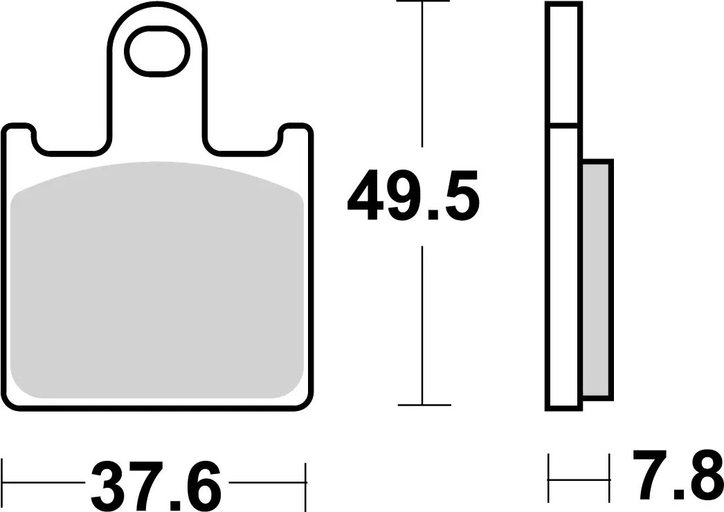 Brembo B-07KA28SA Road (SA) Sintered Front Brake Pad (07KA28.SA)