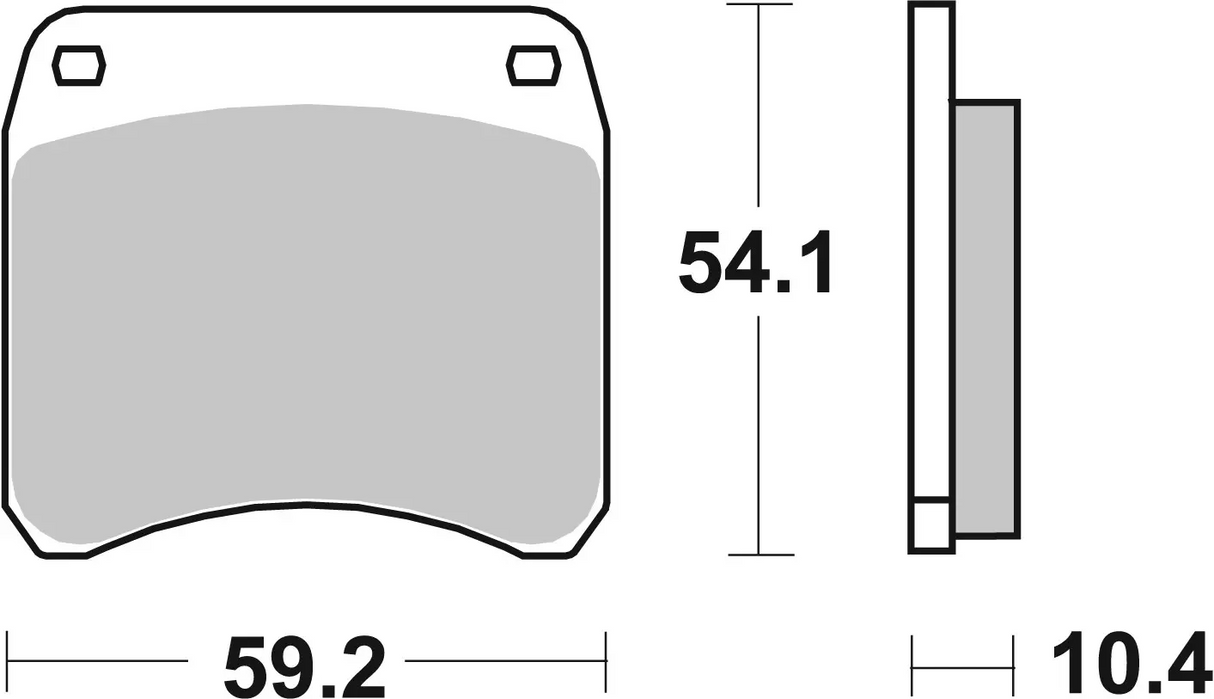 Brembo B-07GR6610 Road (10) Carbon Ceramic Front Brake Pad (07GR66.10)