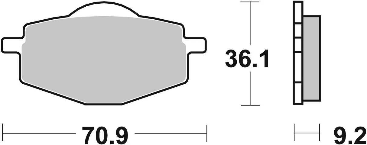 Brembo B-07YA14SD Off Road (SD) Sintered Front Brake Pad (07YA14.SD)