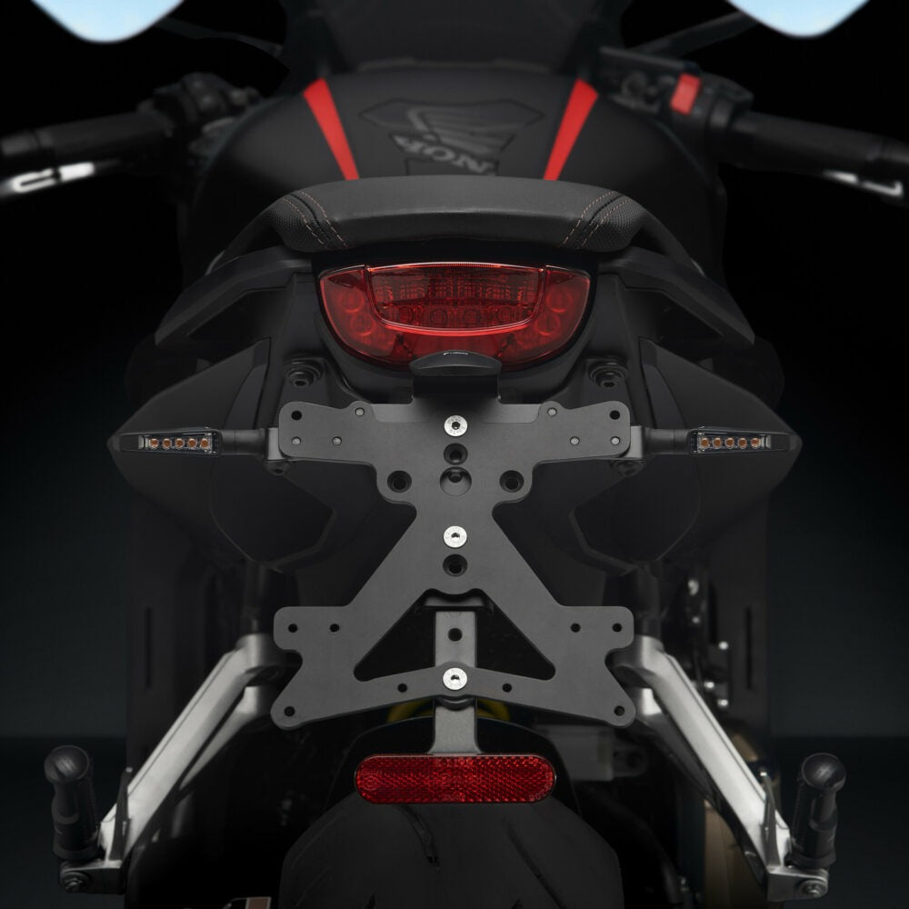 Rizoma Fox License Plate Support Kit Black for Honda CB650R 19-21