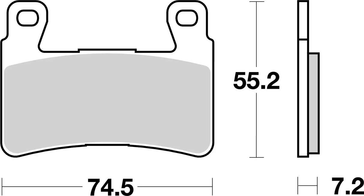 Brembo B-07HO45SA Road (SA) Sintered Front Brake Pad (07HO45.SA)