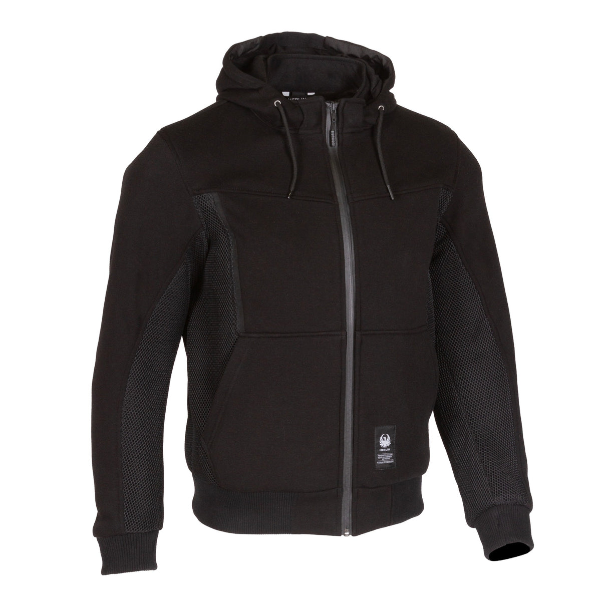 Merlin Brecken D3O Air Mesh Black Textile Hoodie Jacket