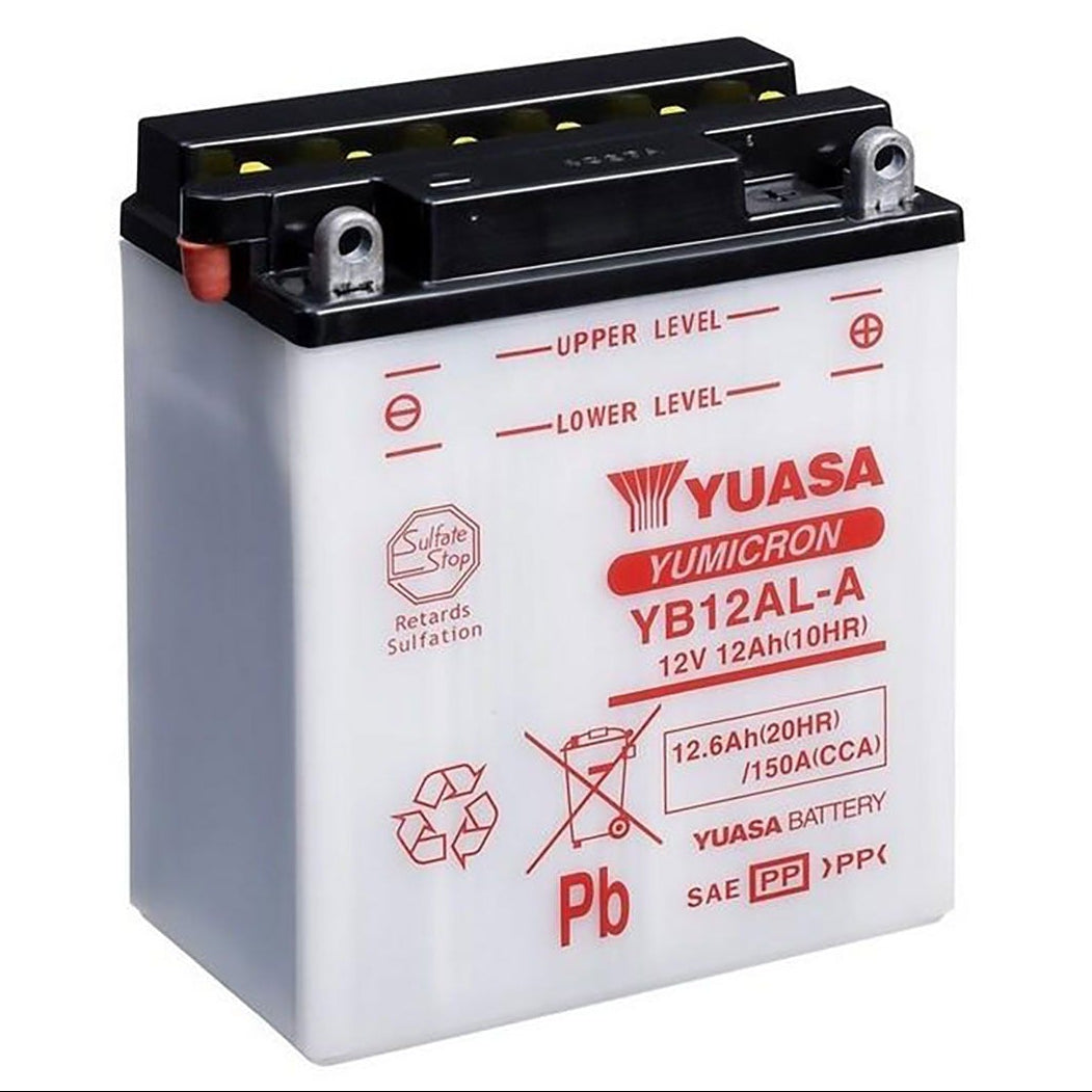 Yuasa YB12AL-A Yumicron Series 12V 12Ah/150CCA Battery